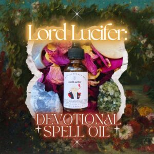 Lord Lucifer Devotional Ritual Spell Oil | Connect With Lucifer's Energy Instantly | Spelled for Freedom, Intuition, Truth, Self-Empowerment
