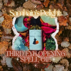 Samhain's Delight: Third Eye Opening Ritual Spell Oil | Open Your Psychic Senses | Spelled for Protection & Intuition PLUS Childlike Joy