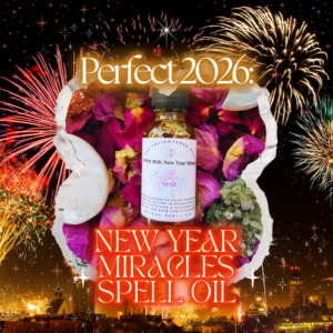 Perfect 2026: New Year Miracles Ritual Spell Oil |  Attract Your Dream 2026 Manifestations | Spelled for Luck, Money, & Protection